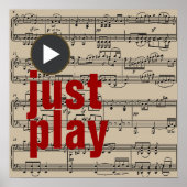 Musik spielen poster (Vorne)