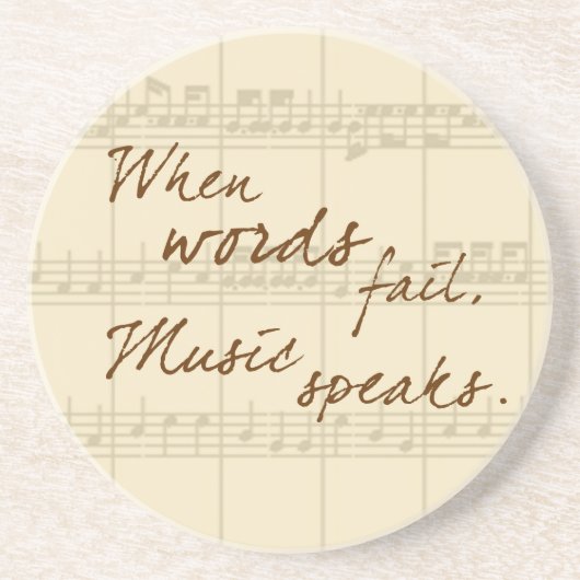 Musik spricht getränkeuntersetzer (Vorne)