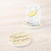 Musik spricht getränkeuntersetzer (Seite)