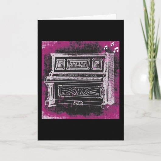 Musik spricht Grußkarte Karte (Vorderseite)