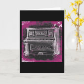 Musik spricht Grußkarte Karte (Gelbe Blume)