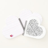 Musik spricht Herz Notizblock (Innenseite)