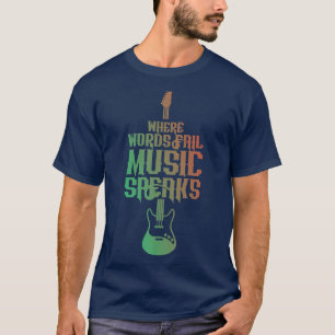 Musik spricht I Guitar Rock Metal Musik Premium T-Shirt