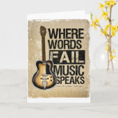 Musik spricht karte (Gelbe Blume)