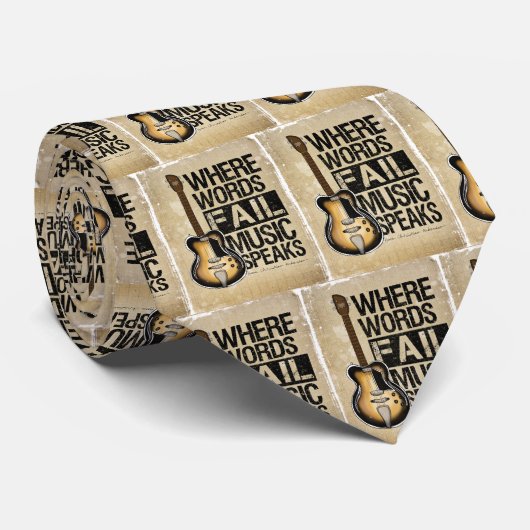 Musik spricht krawatte (Gerollt)