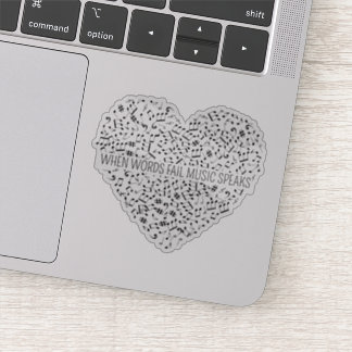 Musik spricht kundenspezifische Cut Aufkleber