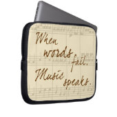 Musik spricht laptopschutzhülle (Vorne Rechts)