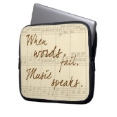 Musik spricht laptopschutzhülle (Vorderseite Links)