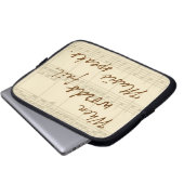 Musik spricht laptopschutzhülle (Vorne Knopf)