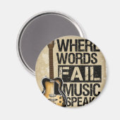 Musik spricht magnet (Vorderseite/Rückseite)