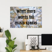 Musik spricht poster (Heimbüro)
