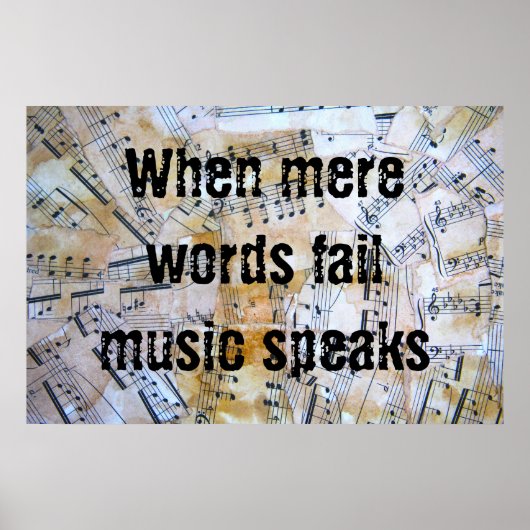 Musik spricht poster (Vorne)