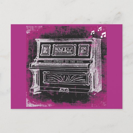 Musik spricht Postkarte (Vorderseite)