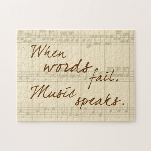 Musik spricht puzzle (Horizontal)
