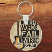 Musik spricht schlüsselanhänger (Vorderseite)