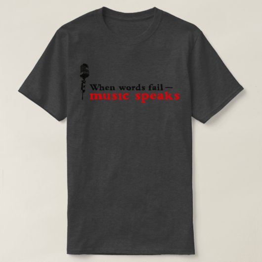 Musik spricht T-Shirt (Design vorne)