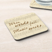 Musik spricht untersetzer (Linke Seite)