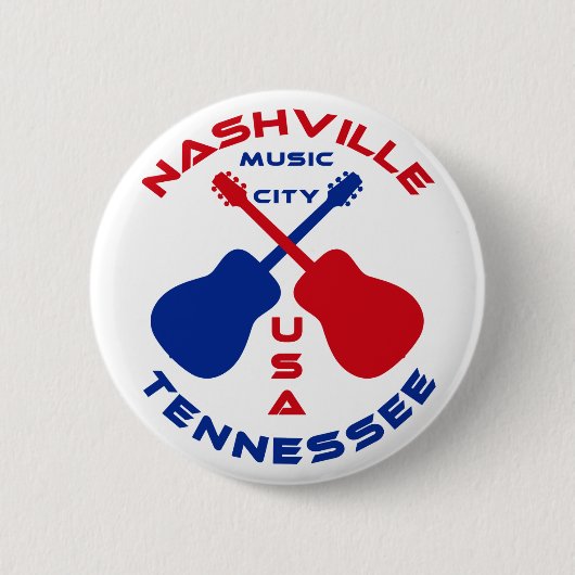 Musik-Stadt USA Nashvilles, Tennessee Button (Vorderseite)