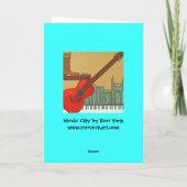 Musik-Stadtkarte Karte (Rückseite)