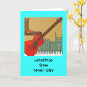 Musik-Stadtkarte Karte (Gelbe Blume)