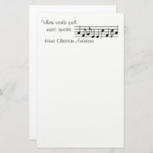 Musik - Stationery Briefpapier (Vorne/Hinten)