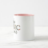 Musik statt Blumentext machen Tasse (Zentrum)