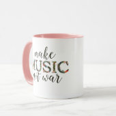 Musik statt Blumentext machen Tasse (Vorderseite Links)