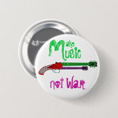 Musik statt Krieg Button (Vorne & Hinten)