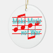 Musik statt Krieg Keramikornament (Links)