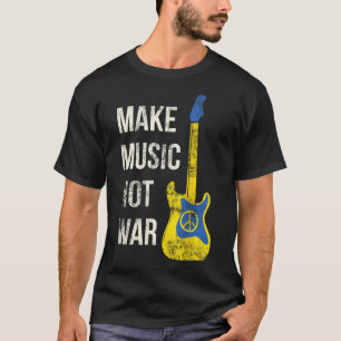 Musik statt Krieg Vintage Gitarrenliebhaber & Amp; T-Shirt