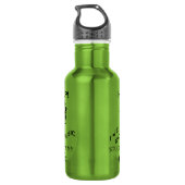 Musik steckt in meinem Kopf fest Edelstahlflasche (Rückseite)