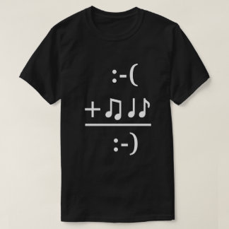 Musik stellt mich glückliches Text-Shirt her T-Shirt