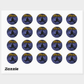 Musik-Stickers Runder Aufkleber (Blatt)