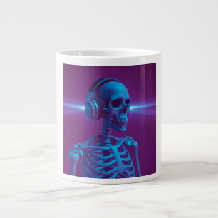 Musik stirbt nie Skelett Jumbo-Tasse