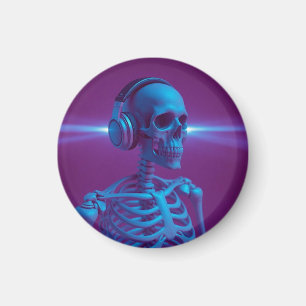 Musik stirbt nie Skelett Magnet