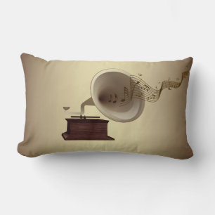 Musik-Streams aus Gramophone Lendenkissen