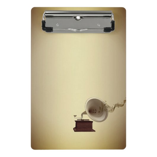 Musik-Streams aus Gramophone Mini Klemmbrett (Vorderseite)
