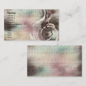 Musik-Strudel-Visitenkarten Visitenkarte (Vorne/Hinten)