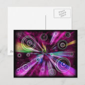 MUSIK SWIRL POSTKARTE (Vorne/Hinten)