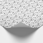 Musik-Symbol-musikalisches Muster nobel Geschenkpapier (Ecke)