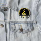 Musik Symbol Piano Board Clef Notes Button (Beispiel)