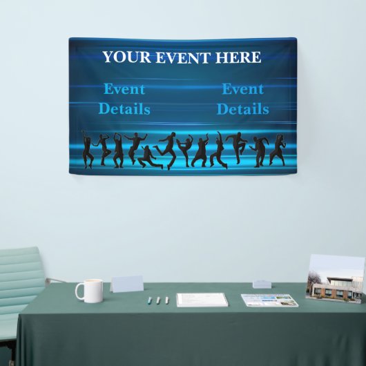 Musik, Tanz, Party Banner (Messeveranstaltung)