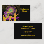 Musik-Tanz-Visitenkarte Visitenkarte (Vorne/Hinten)