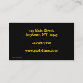 Musik-Tanz-Visitenkarte Visitenkarte (Rückseite)