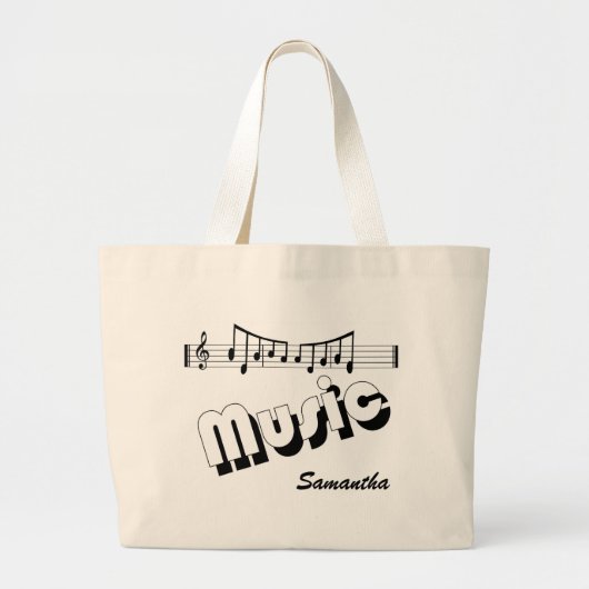 Musik-Tasche Jumbo Stoffbeutel (Vorne)
