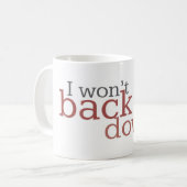 Musik-Tasse |, das ich nicht unten unterstütze Kaffeetasse (Vorderseite Links)