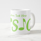 MUSIK-Tasse Jumbo-Tasse (Vorderseite Rechts)