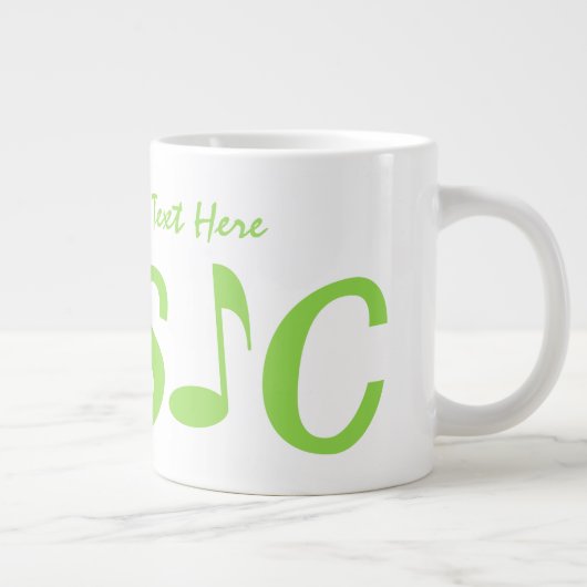 MUSIK-Tasse Jumbo-Tasse (Rechts)