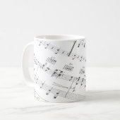 Musik-Tasse Kaffeetasse (Vorderseite Links)