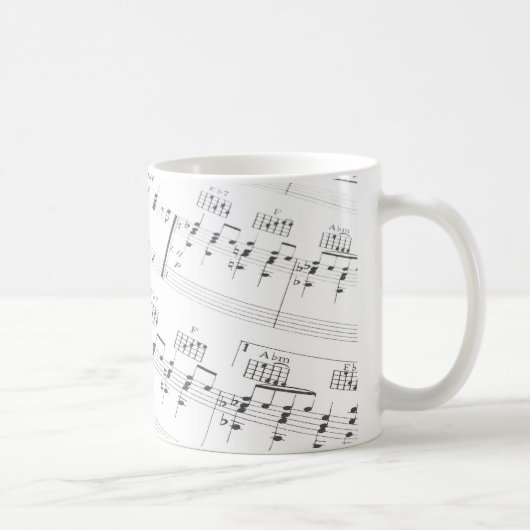 Musik-Tasse Kaffeetasse (Rechts)